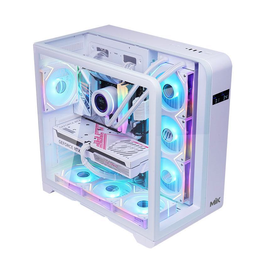 Vỏ Case MIK BARBATOS White (ATX/Mid Tower/Màu Trắng