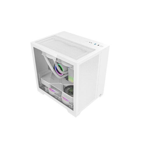 Vỏ Case MIKMIK LV12 MINI FLOW White (mATX/Mid Tower/Màu Trắng)