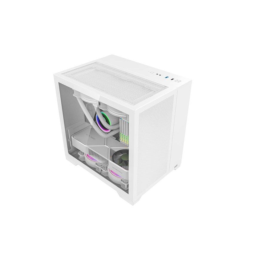 Vỏ Case MIKMIK LV12 MINI FLOW White (mATX/Mid Tower/Màu Trắng)