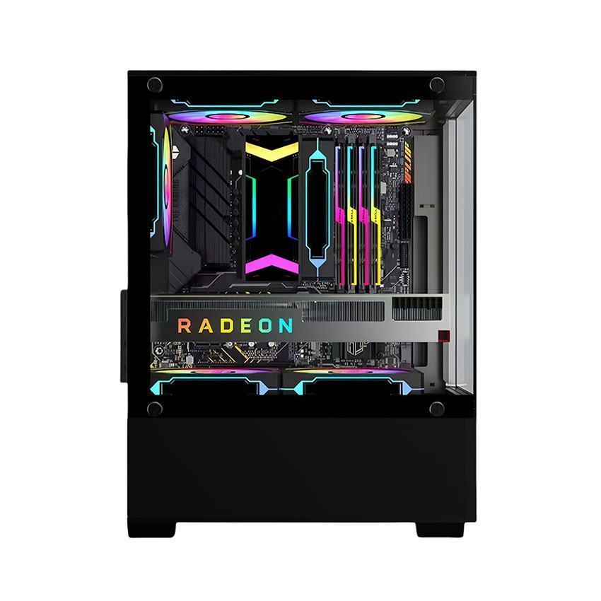 Vỏ Case VITRA ATLANTIS SM 3Fan RGB (MATX/Màu Đen/Rad 240)