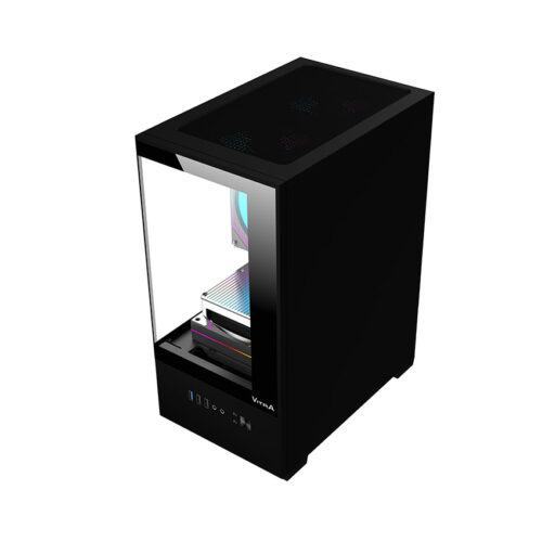 Vỏ Case VITRA ATLANTIS SM 3Fan RGB (MATX/Màu Đen/Rad 240)