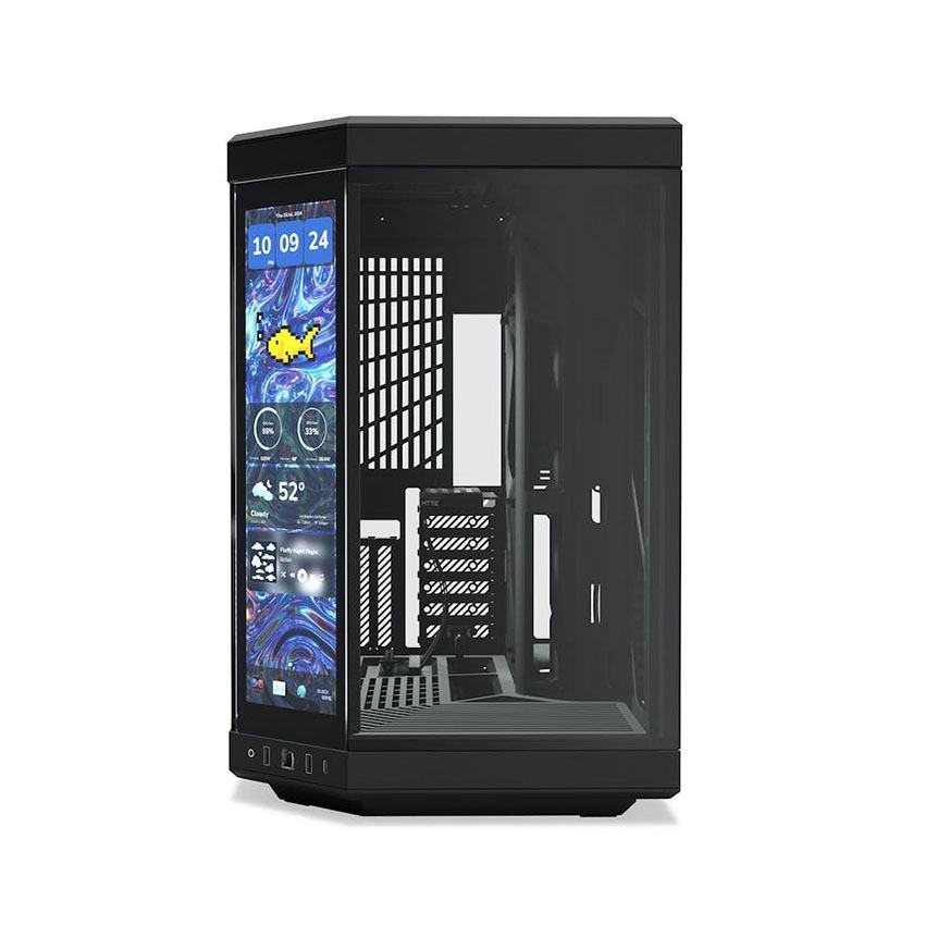 Vỏ case HYTE Y70 Touch Infinite - Pitch Black (ATX/Mid Tower/Màu Đen) (