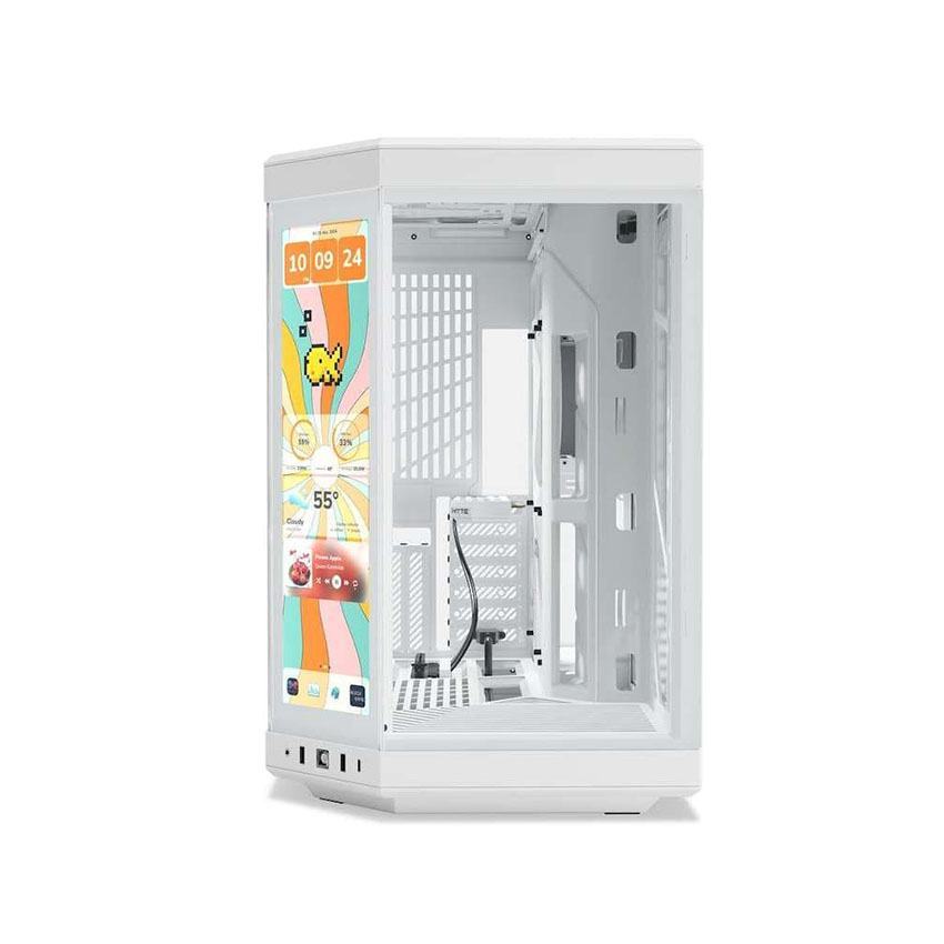 Vỏ case HYTE Y70 Touch Infinite - Stanly All White (ATX/Mid Tower/Màu Trắng)