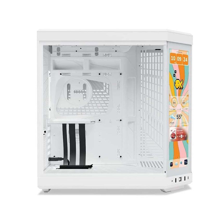 Vỏ case HYTE Y70 Touch Infinite - Stanly All White (ATX/Mid Tower/Màu Trắng)