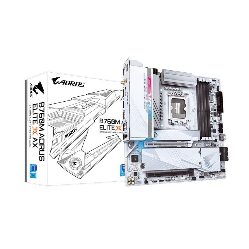 Mainboard Gigabyte B760M AORUS ELITE X AX DDR5 (Wifi+Bluetootth)