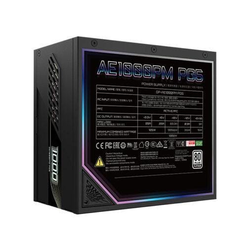 Nguồn GIGABYTE GP-AE1000PM PG5 1000W (80 plus Platinum/Màu Đen)