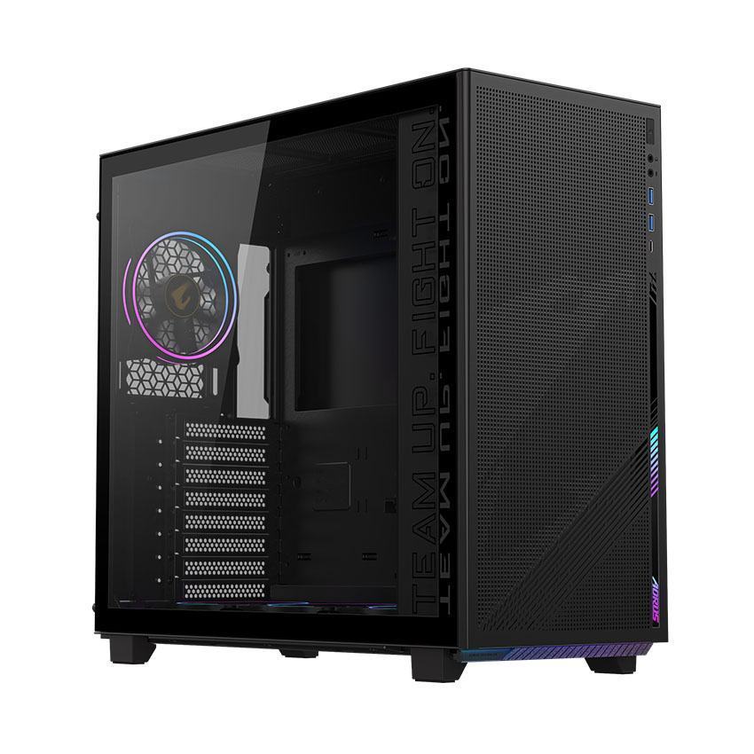 Vỏ Case AORUS C400 GLASS (ATX/Màu đen/kèm 4 quạt ARGB)