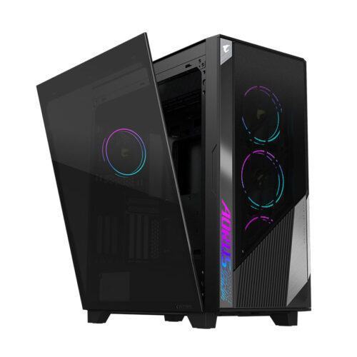 Vỏ Case AORUS C500 GLASS GB-AC500G ST (eATX/Màu đen/kèm 4 quạt ARGB)