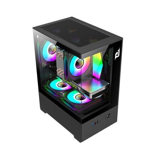 Vỏ Case EDRA ECS1303 Black (mATX/Màu Đen)