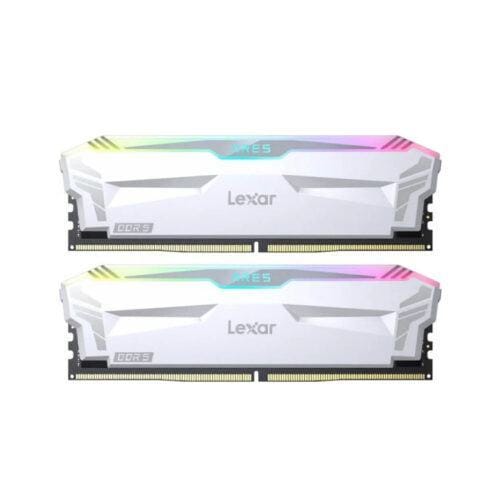 Ram Desktop Lexar ARES White RGB (LD5EU016G-R6400GDWA) 32GB (2x16GB) DDR5 6400Mhz