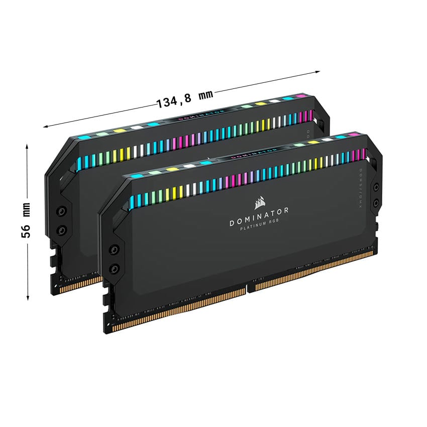 Ram Desktop Corsair Vengeance DOMINATOR PLATINUM RGB (CMT32GX5M2X6000C36) 32GB (2x16GB) DDR5 6000MHz (ID