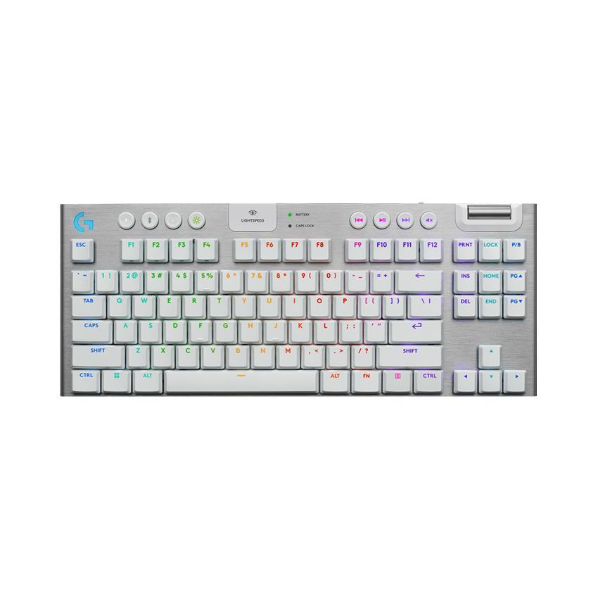 Bàn phím cơ không dây Logitech G915 X TKL Lightspeed (Wireless/Rgb/Tactile/Trắng)