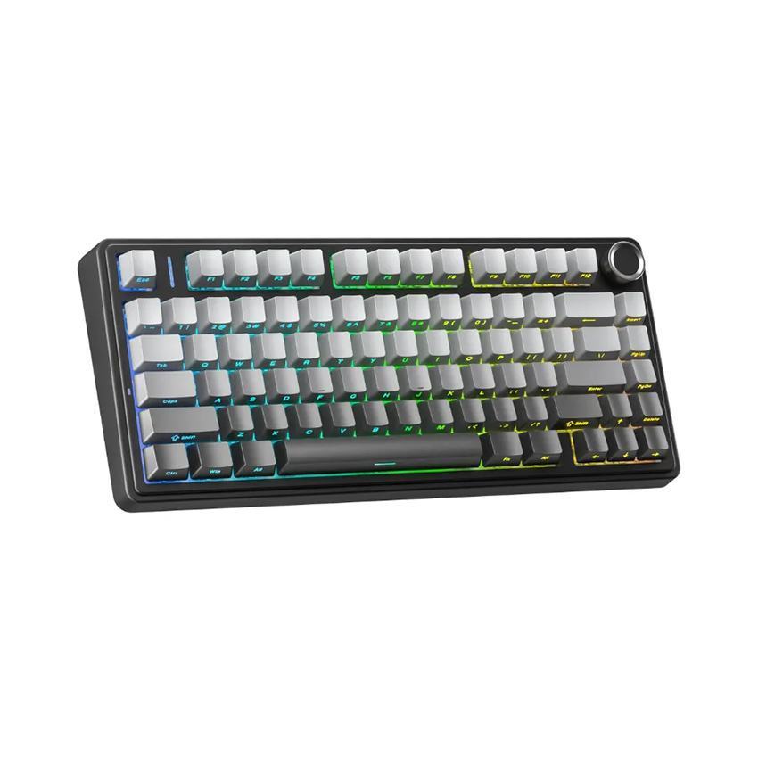 Bàn phím cơ gaming AULA F75 (3 Mode/Xám + Đen Gradient/Rgb/Reaper switch)
