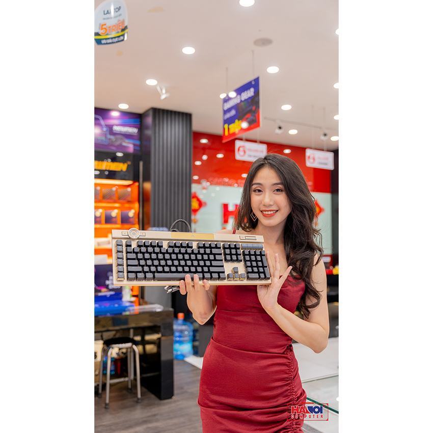 MCLMCBàn phím cơ Corsair K100 RGB Midnight Gold Optical switch