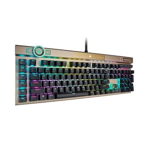 Bàn phím cơ Corsair K100 RGB Midnight Gold Optical switch