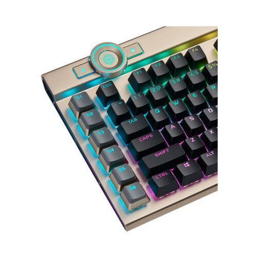 Bàn phím cơ Corsair K100 RGB Midnight Gold Optical switch