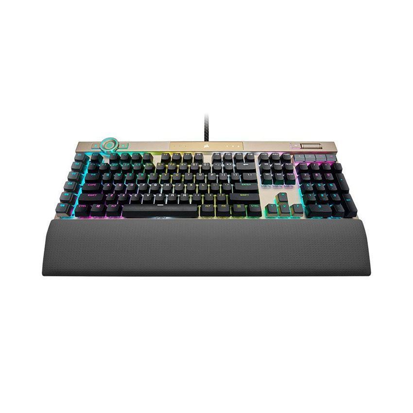 Bàn phím cơ Corsair K100 RGB Midnight Gold Optical switch