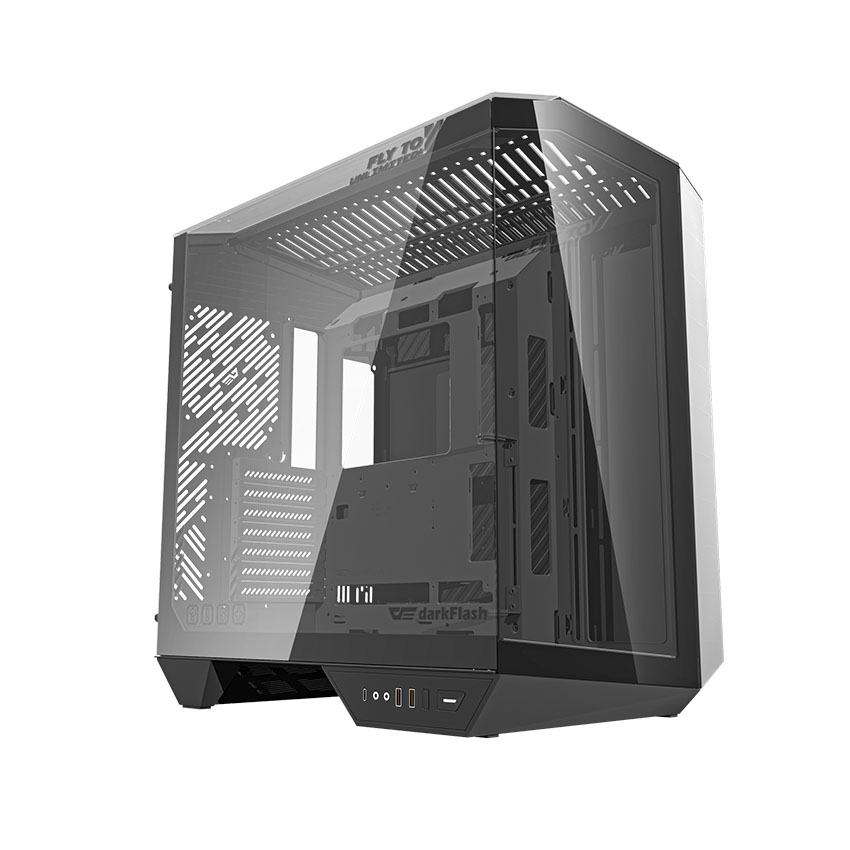 Vỏ Case DARKFLASH DY470 BLACK (Atx/Mid Tower/Màu Đen)
