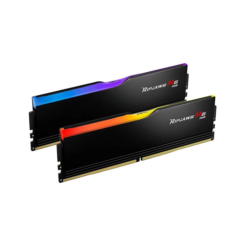 Ram Desktop Gskill RIPJAWS M5 RGB (F5-5200J4040A32GX2-RM5RK) 64GB (2 x 32GB) DDR5 5200MHz