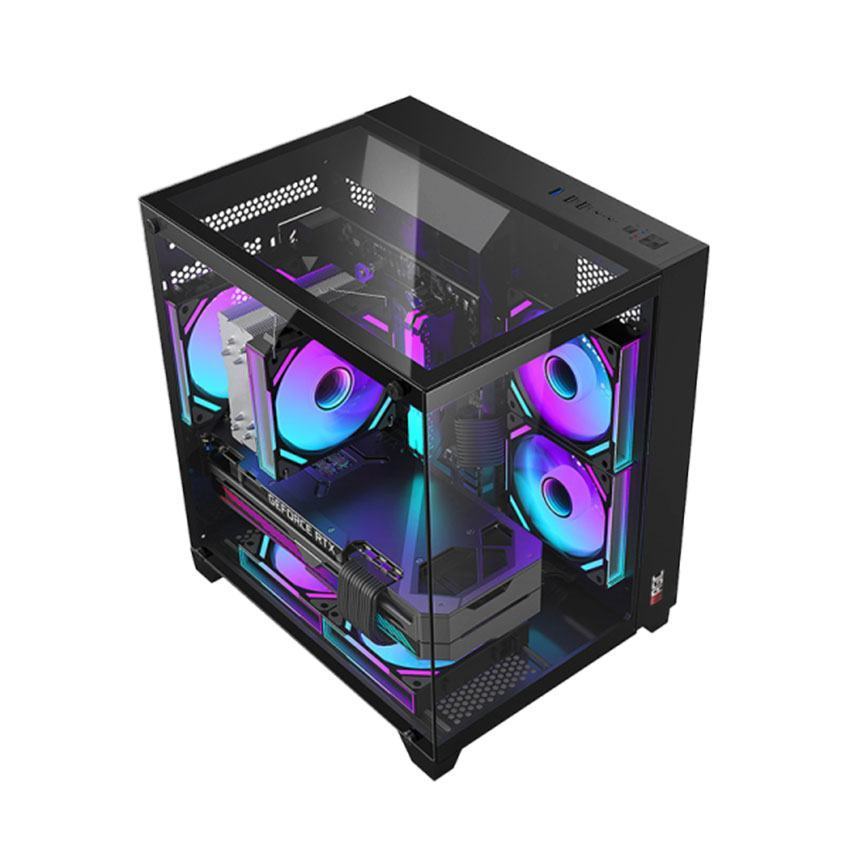 Vỏ Case MAGIC O11 Vision Black (mATX/Mid Tower/Màu Đen)