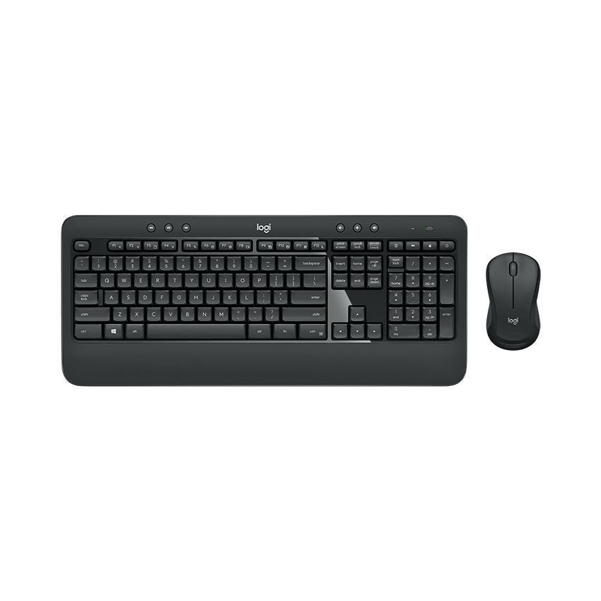 Bộ bàn phím chuột không dây Logitech MK540 (Wireless 2.4GHz/Đen)