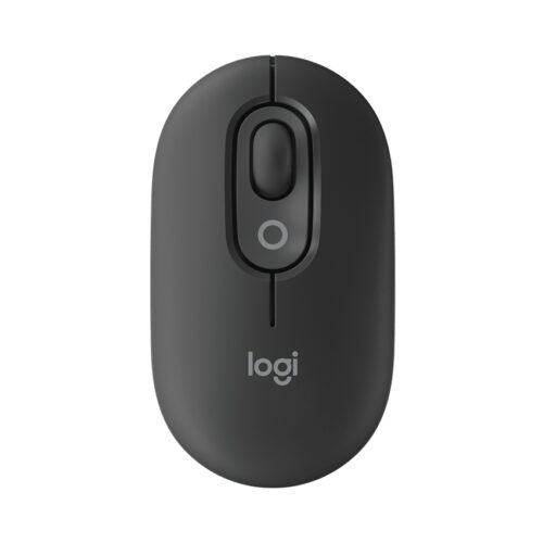 Chuột không dây Logitech Pop Mouse with EMOJI màu Đen