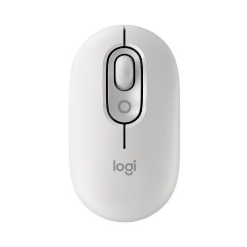 Chuột không dây Logitech Pop Mouse with EMOJI màu Trắng