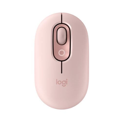 Chuột không dây Logitech Pop Mouse with EMOJI màu Hồng