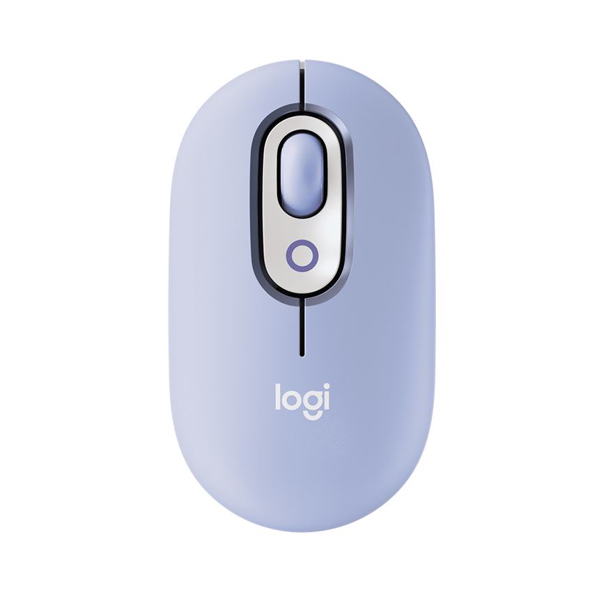 Chuột không dây Logitech Pop Mouse with EMOJI màu Tím Lilac