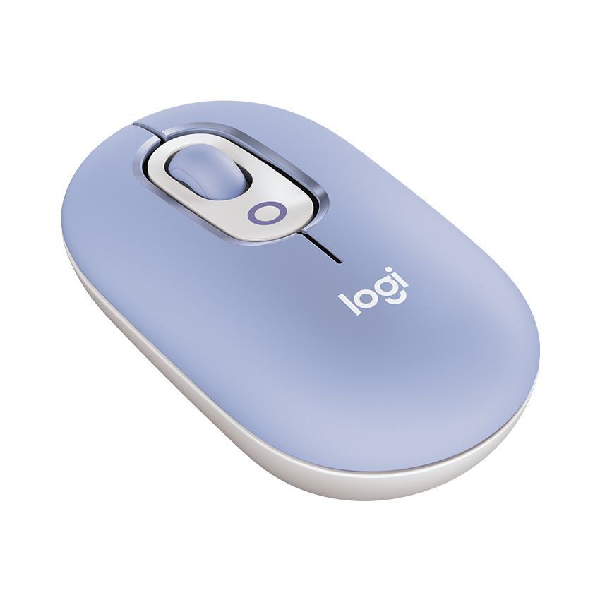 Chuột không dây Logitech Pop Mouse with EMOJI màu Tím Lilac