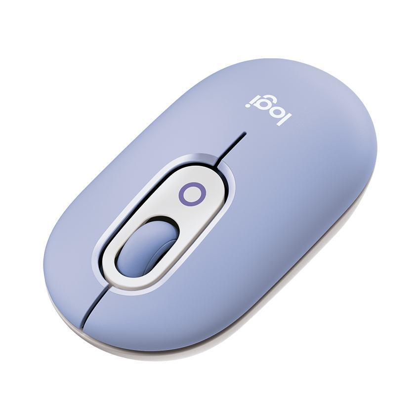 Chuột không dây Logitech Pop Mouse with EMOJI màu Tím Lilac