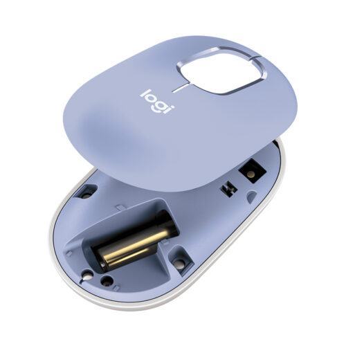 Chuột không dây Logitech Pop Mouse with EMOJI màu Tím Lilac