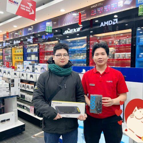 KHLMC Bàn phím cơ không dây Logitech POP ICON Keys màu Đen