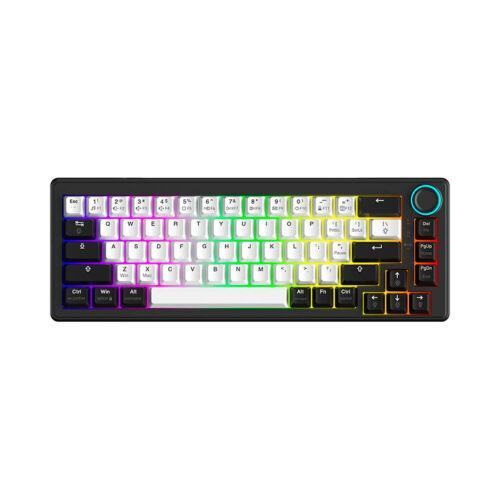 Bàn phím cơ DareU EK65s White Black (Usb/Rgb/Dream switch)