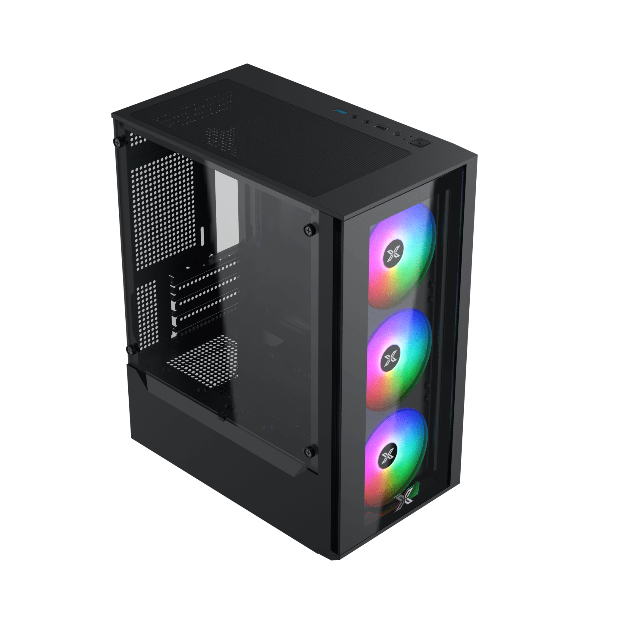 Vỏ case XIGMATEK MYX 3F (mATX/Màu đen/3 fan)