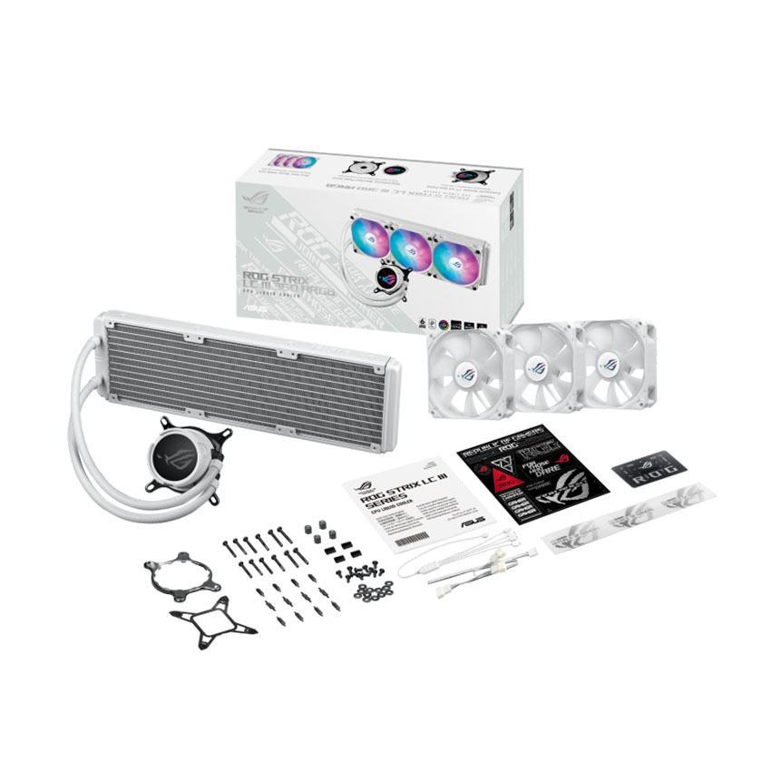 Tản nhiệt nước ASUS ROG STRIX LC III 360 ARGB WHITE