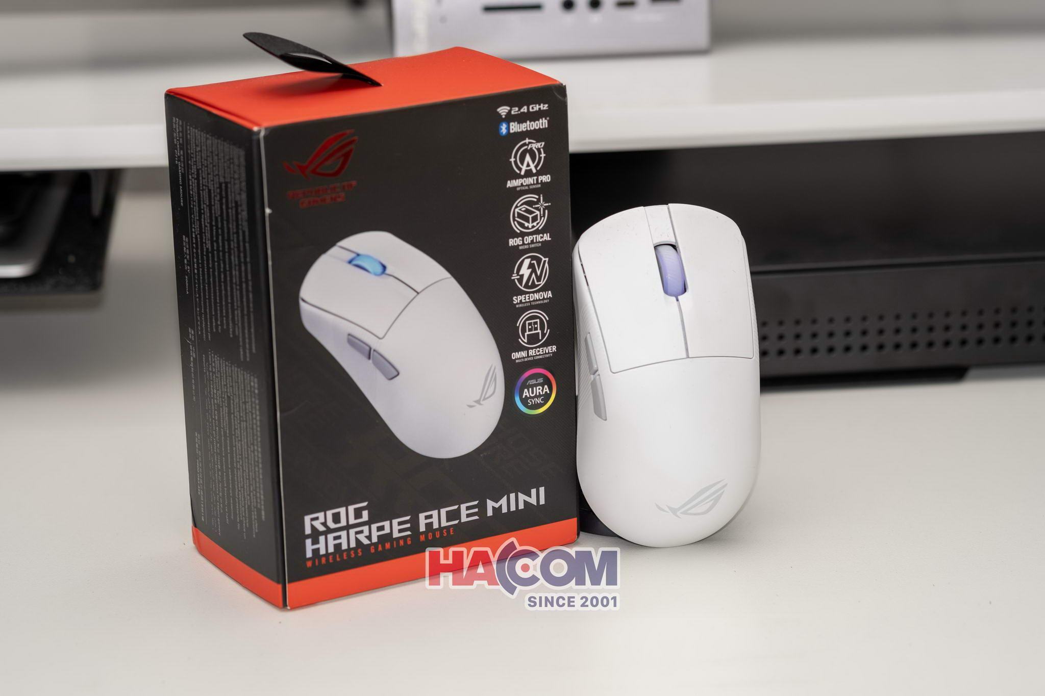 Chuột Gaming Asus ROG Harpe Ace Mini White