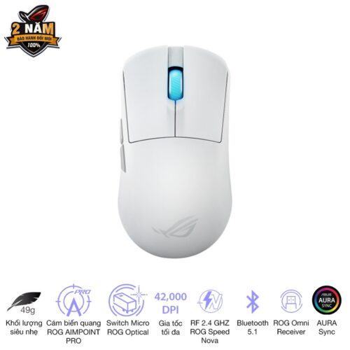 Chuột Gaming Asus ROG Harpe Ace Mini White