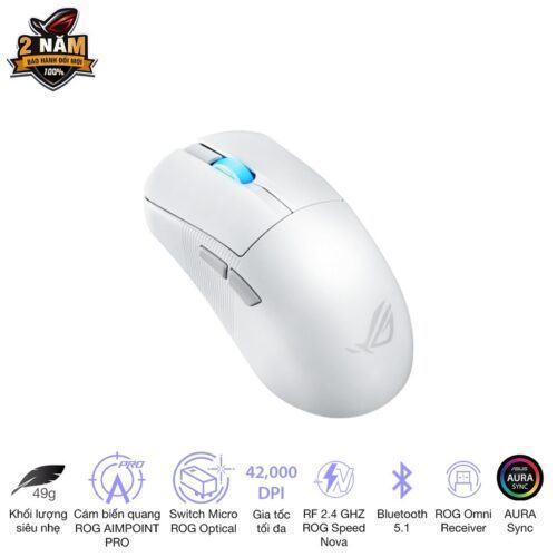Chuột Gaming Asus ROG Harpe Ace Mini White