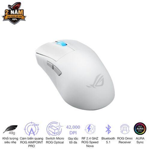 Chuột Gaming Asus ROG Harpe Ace Mini White