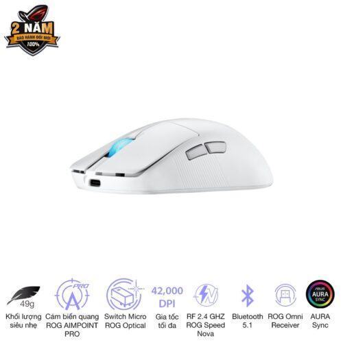 Chuột Gaming Asus ROG Harpe Ace Mini White