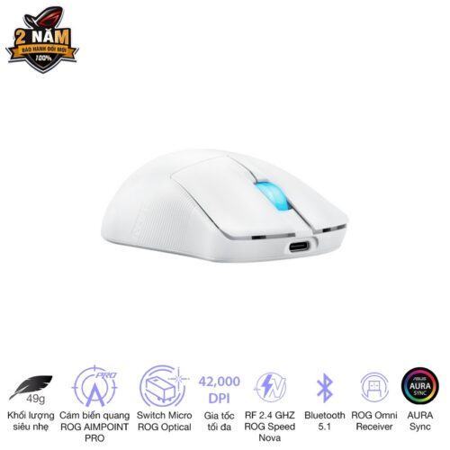 Chuột Gaming Asus ROG Harpe Ace Mini White