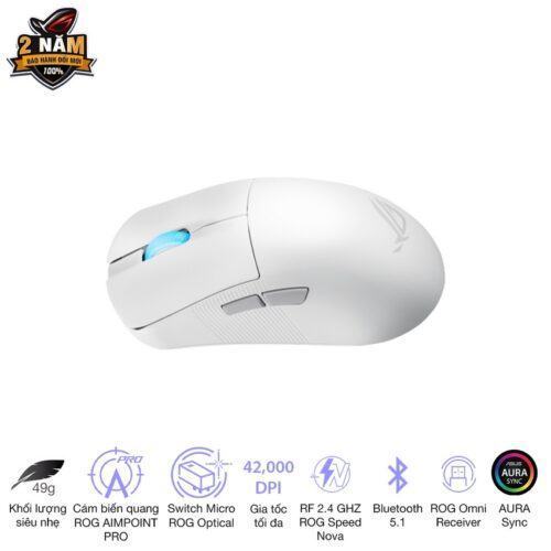 Chuột Gaming Asus ROG Harpe Ace Mini White