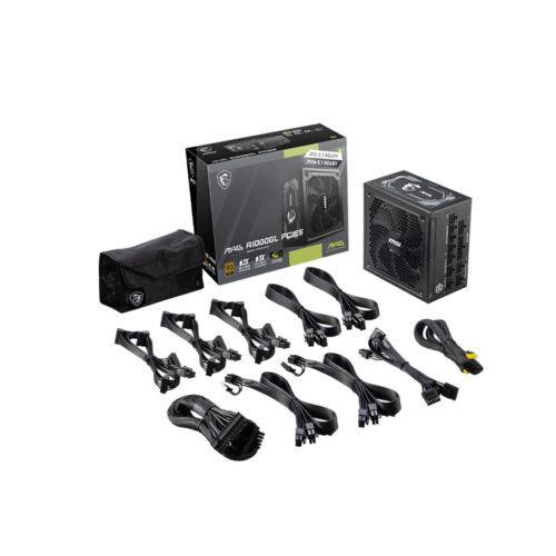 Nguồn máy tính MSI MAG A1000GL PCIE5 1000W (80 Plus Gold/PCI-e 5.0/ATX3.0)