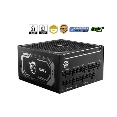 Nguồn máy tính MSI MAG A1000GL PCIE5 1000W (80 Plus Gold/PCI-e 5.0/ATX3.0)