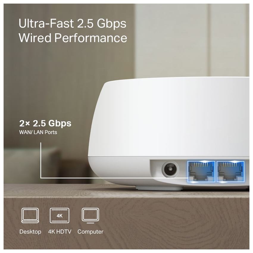 Router TP-Link Deco BE25 (2-Pack) Mesh wifi 7 BE5000