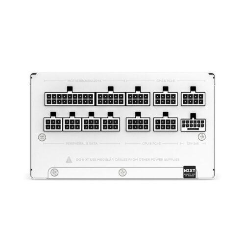 Nguồn máy tính NZXT C850 Gold ATX 3.1 White – 850W (80 Plus Gold/ Full Modular)