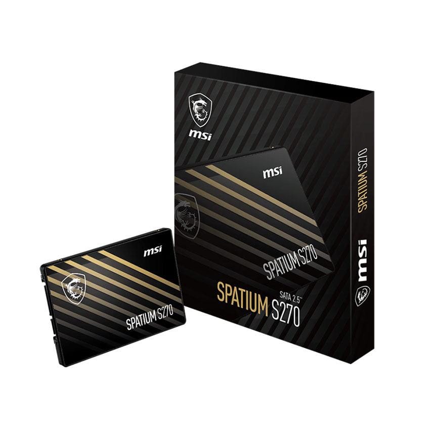 Ổ cứng SSD MSI SPATIUM S270 960GB SATA III 2.5 inch  (Đọc 500MB/s, Ghi 400MB/s)
