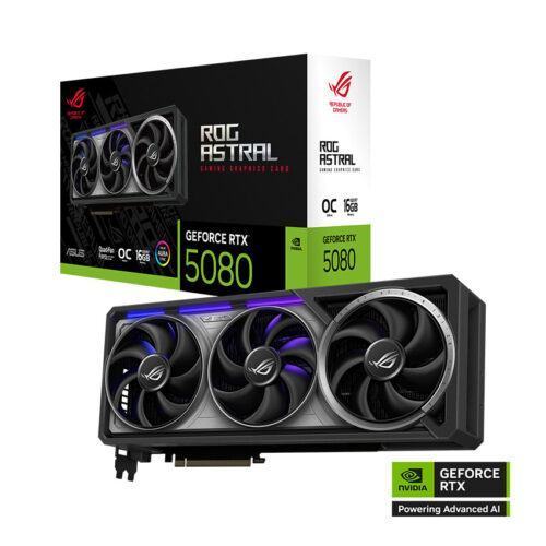 Card màn hình Asus ROG  ASTRAL  RTX 5080 16G GAMING GDDR7 OC