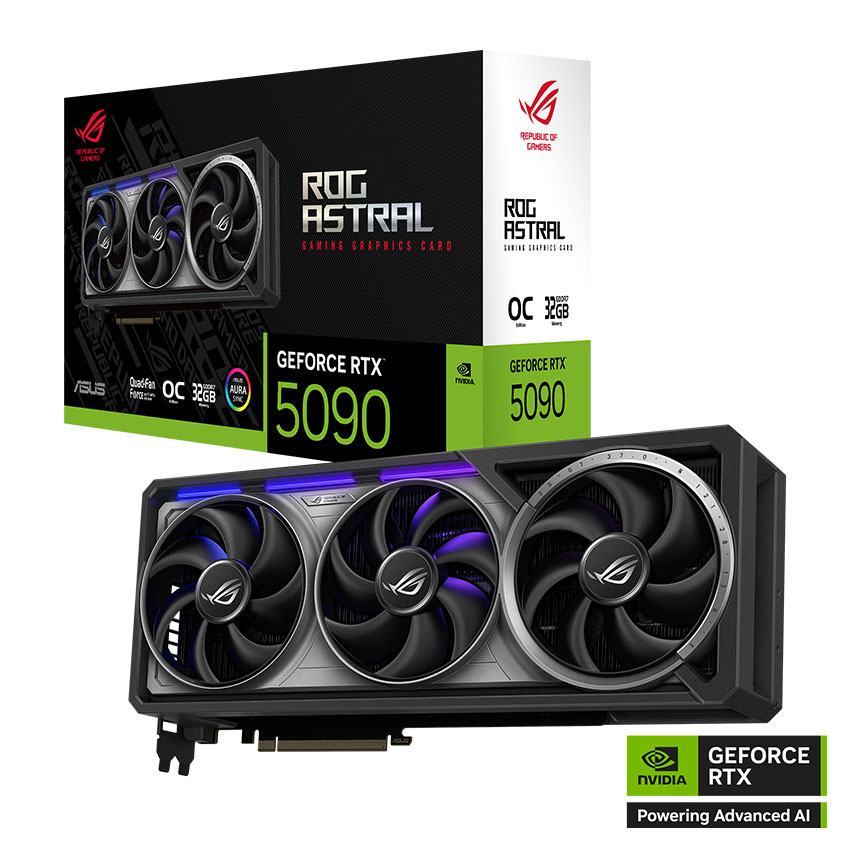 Card màn hình Asus ROG ASTRAL RTX 5090 32G GAMING GDDR7 OC